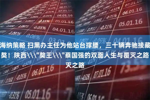 海纳策略 扫黑办主任为他站台撑腰，三十辆奔驰接藏獒！陕西\＂獒王\＂蔡国强的双面人生与覆灭之路